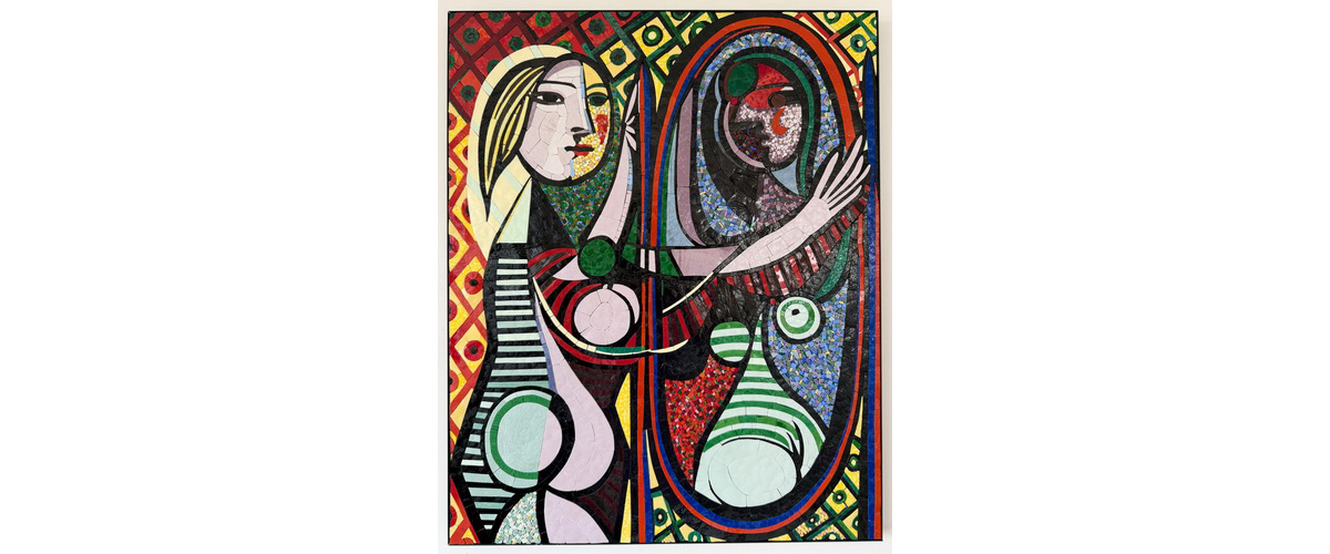 Natalia Malysheva -Girl Before a Mirror; Interpretation of Pablo Picasso’s painting